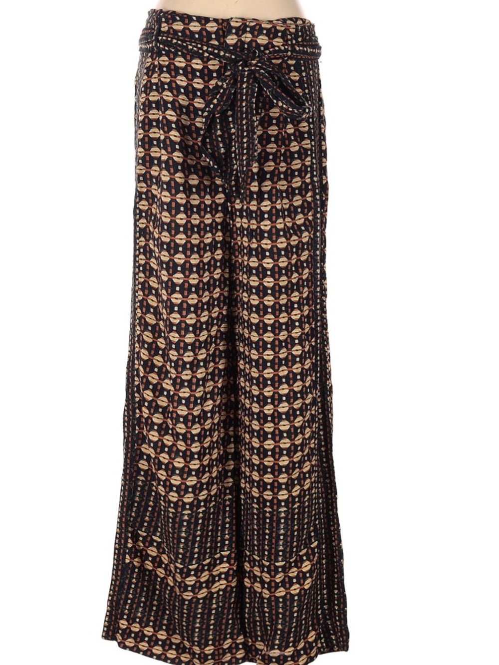 Anthropologie Ett:twa flowy wide leg belted pants